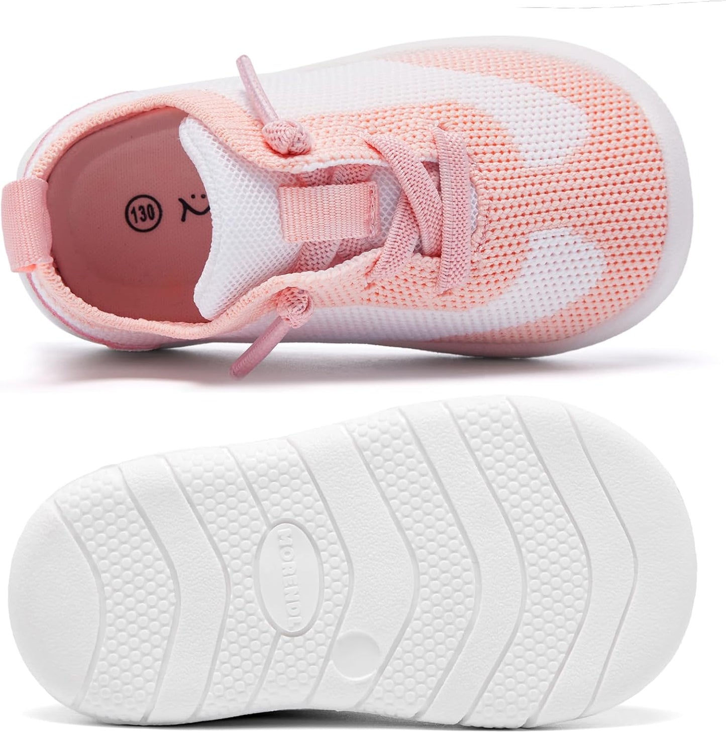 MORENDL Toddler Shoes Baby Walking Sock Shoes Infant Sneakers 0-4 Years Boy Girl Barefoot Tennis Shoe Non-Slip Brethable