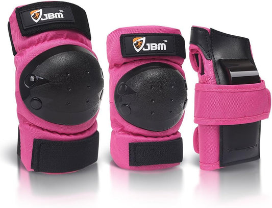 JBM Adult & Kids Knee Pads Elbow Pads and Wrist Guards for Inline Skating, Roller Skating, Skateboarding, Scootering