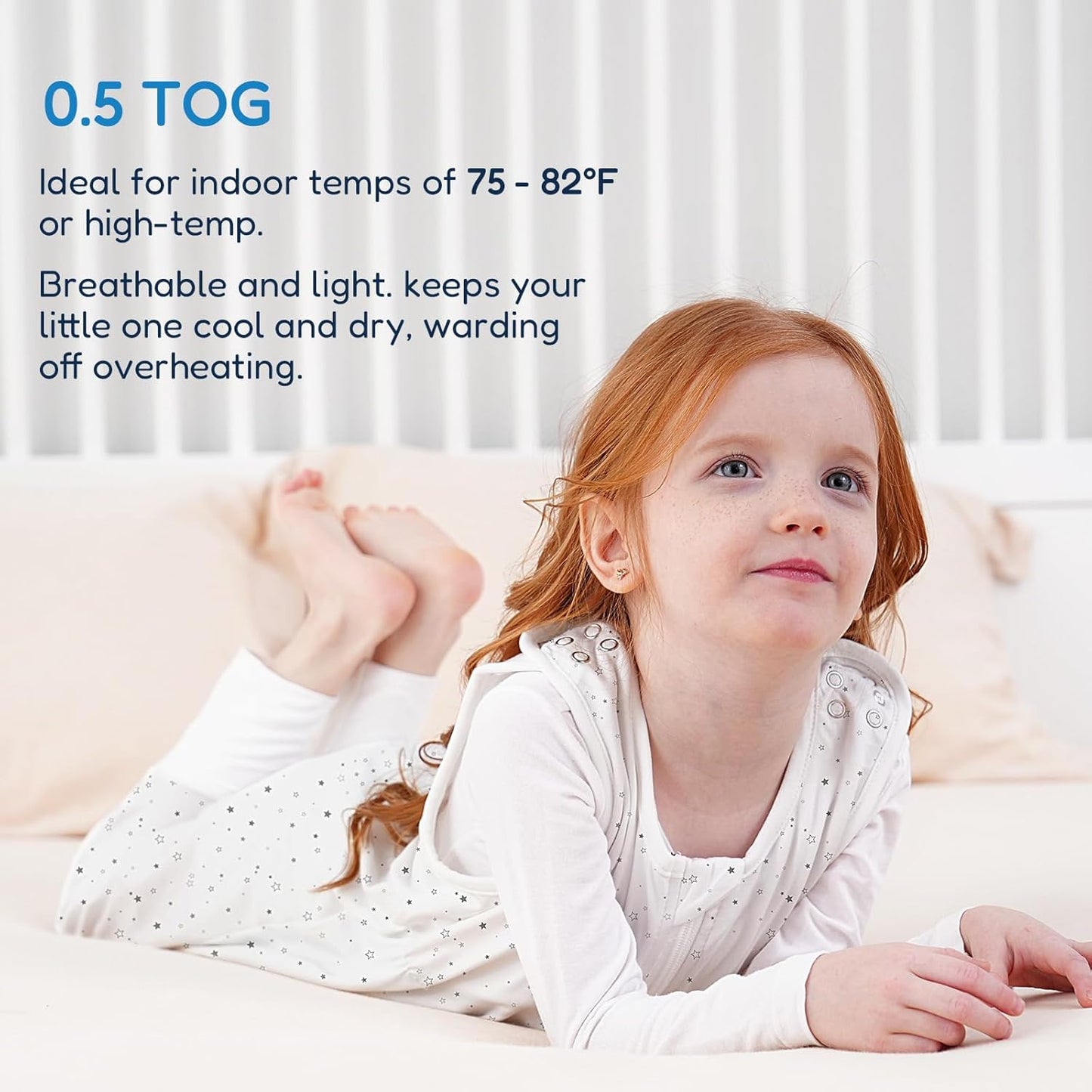 TotAha Toddler Sleep Sack with Legs, 0.5 TOG Light and Soft Baby Sleeping Bag, Walker Sleep Sack for Babies 12-24M, 2T-3T