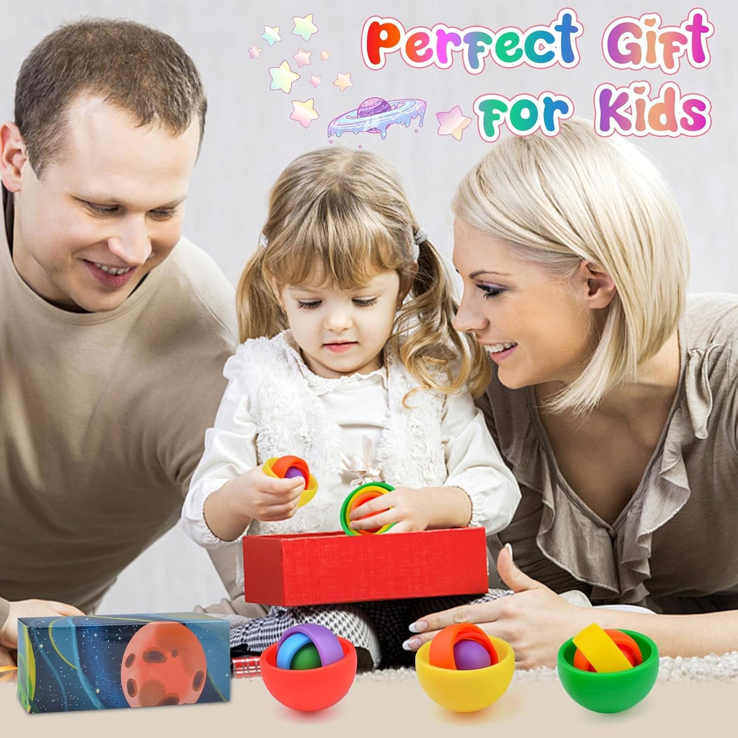 Fidget Toys for Kids, Fidget Gyro for Adults, Gifts for Boys Girls Teens Kids Valentine's Day Easter Basket Stuffers, ADHD Autism Stress Relief Finger Toys Classroom