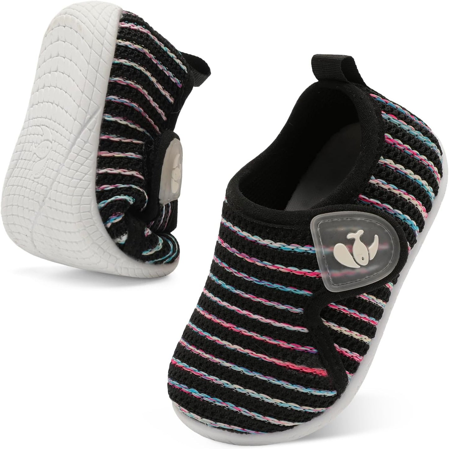 FEETCITY Toddler Walking Shoes Slip On Toddler Shoes Boys Girls Kids Sports Sneakers Casual School Shoes Barefoot Shoes