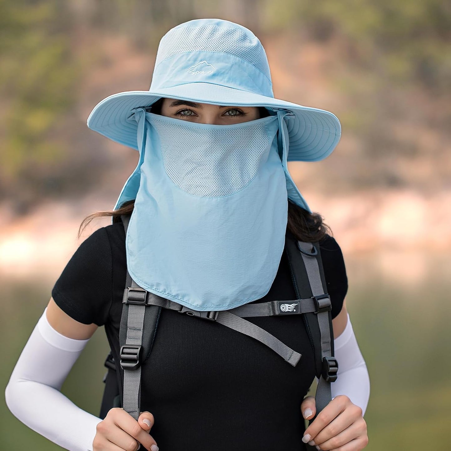 Sun Hats for Men Women Fishing Hat UPF 50+ Breathable Wide Brim Summer UV Protection Hat