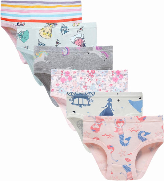 Hahan Girls Soft Panties Toddler Girls Cotton Underwear Kids Briefs