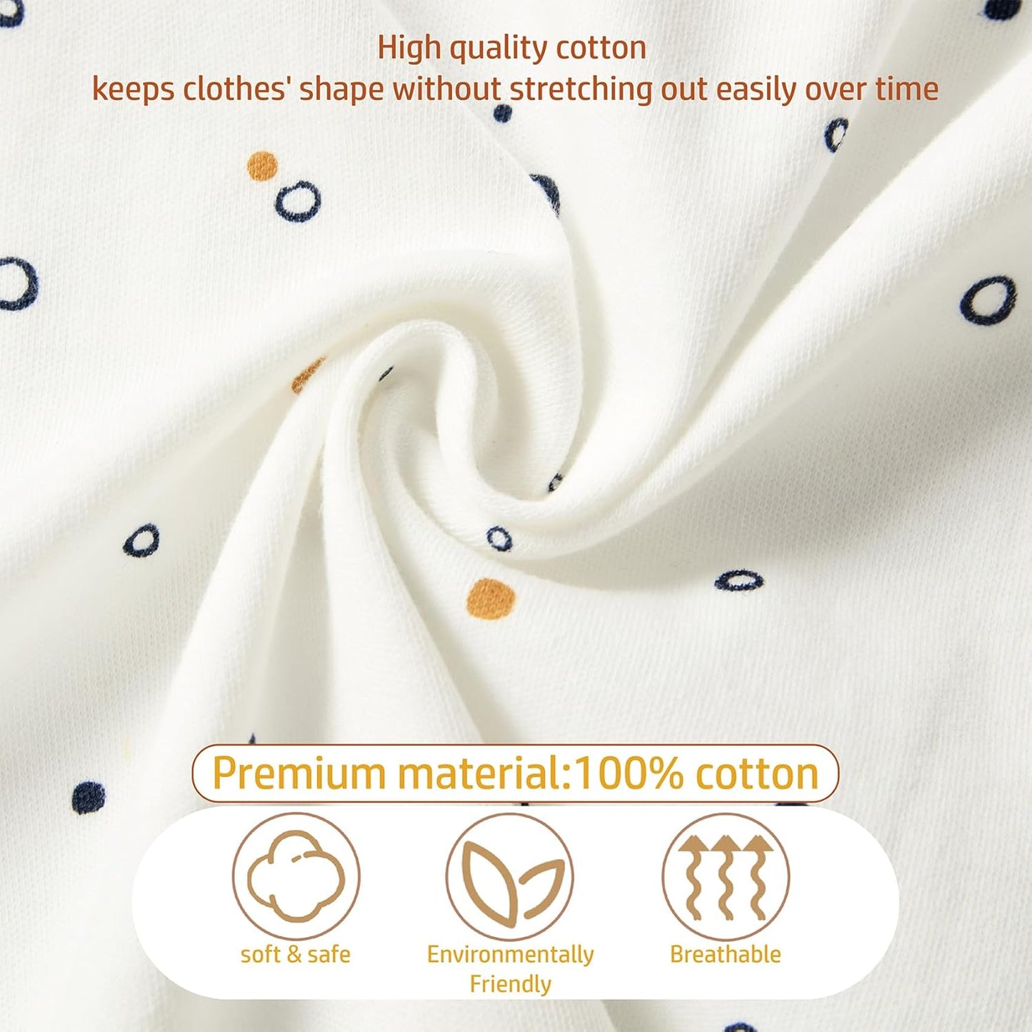 3-Pack 100% Cotton Baby Boy Rompers,0-24Months Short Sleeve Toddler Romper,Breathable Spring/Summer Clothes