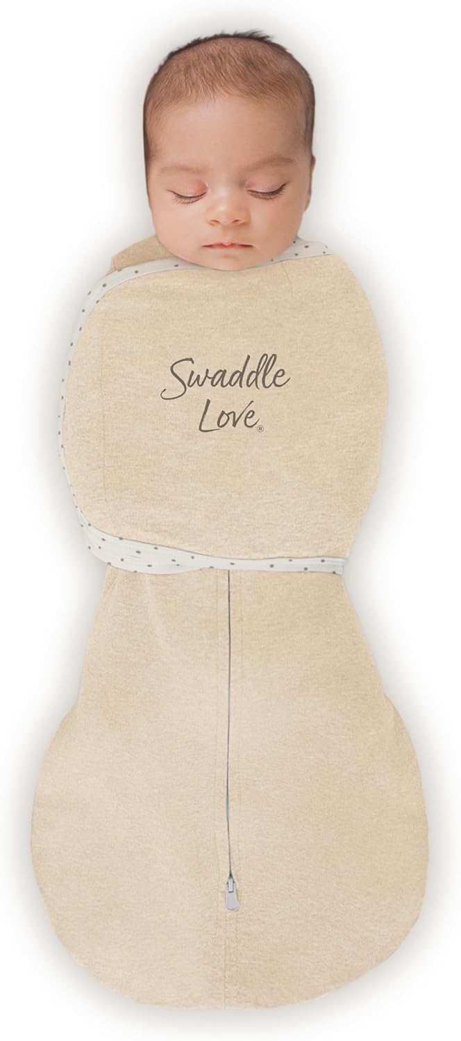 SwaddleDesigns 6-Way Omni Swaddle Sack Arms Up Swaddle for Newborn, More Options to Calm Startle Reflex, Improves Sleep