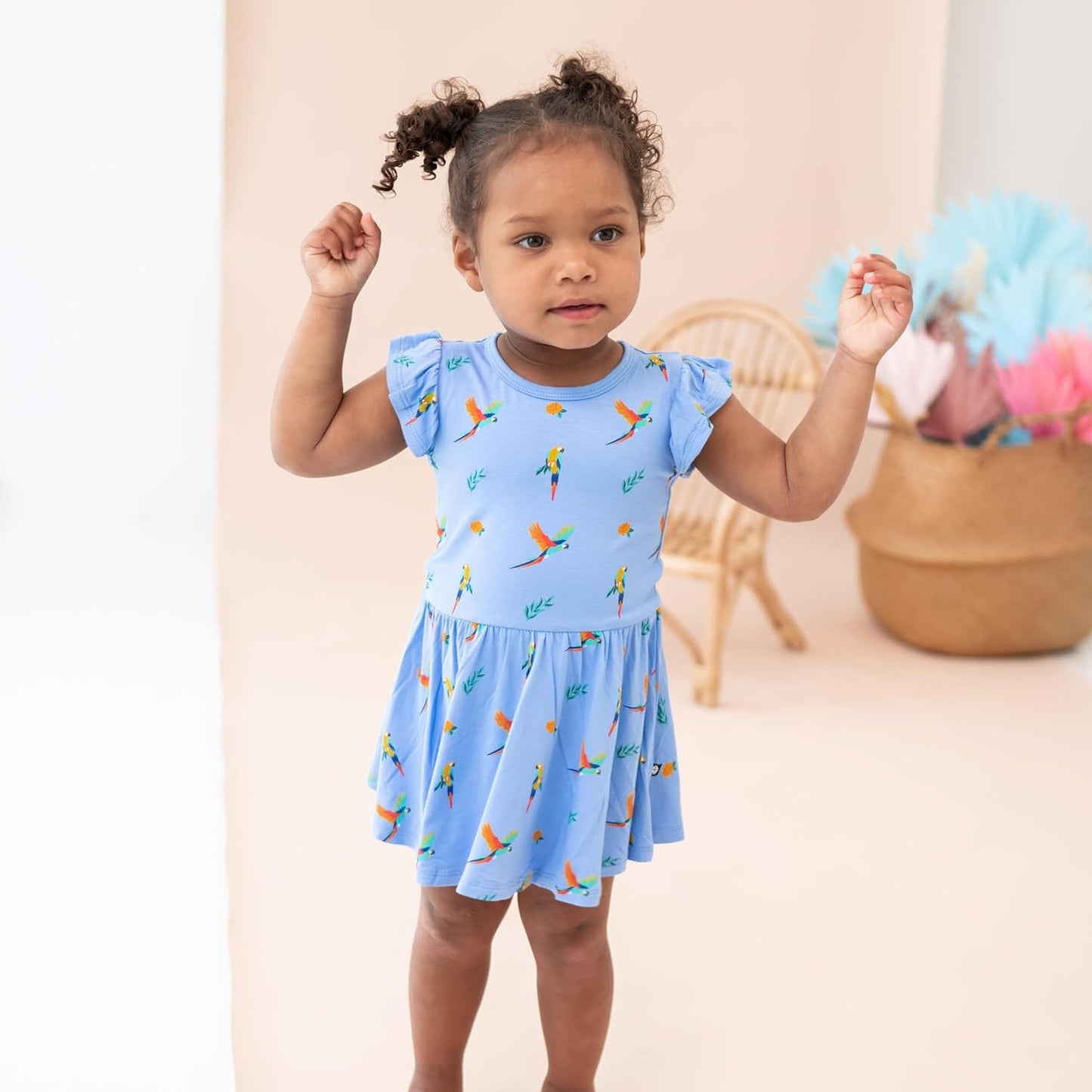 KYTE BABY Rayon Made from Bamboo Twirl Bodysuit Dress