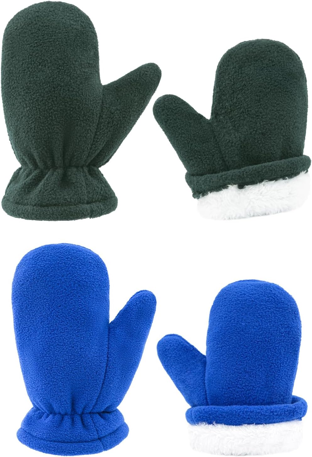 BAVST Baby Toddler Winter Mittens Girls Warm Fleece Lined Gloves Kids Sherpa Lined Mittens for Boys