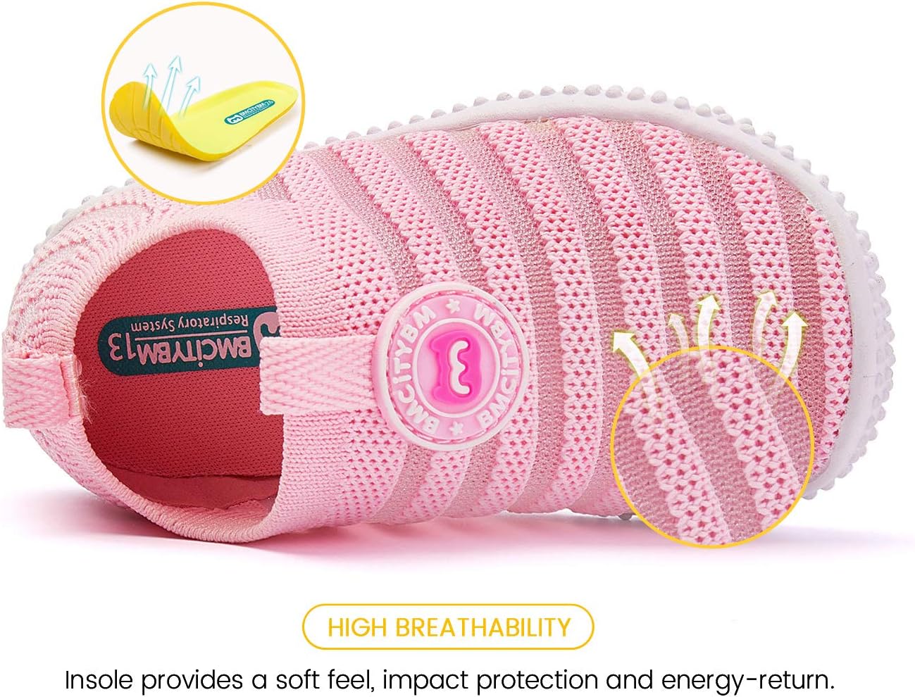 BMCiTYBM Baby Shoes Boy Girl Infant Sneakers Non-Slip First Walkers 6 9 12 18 24 Months