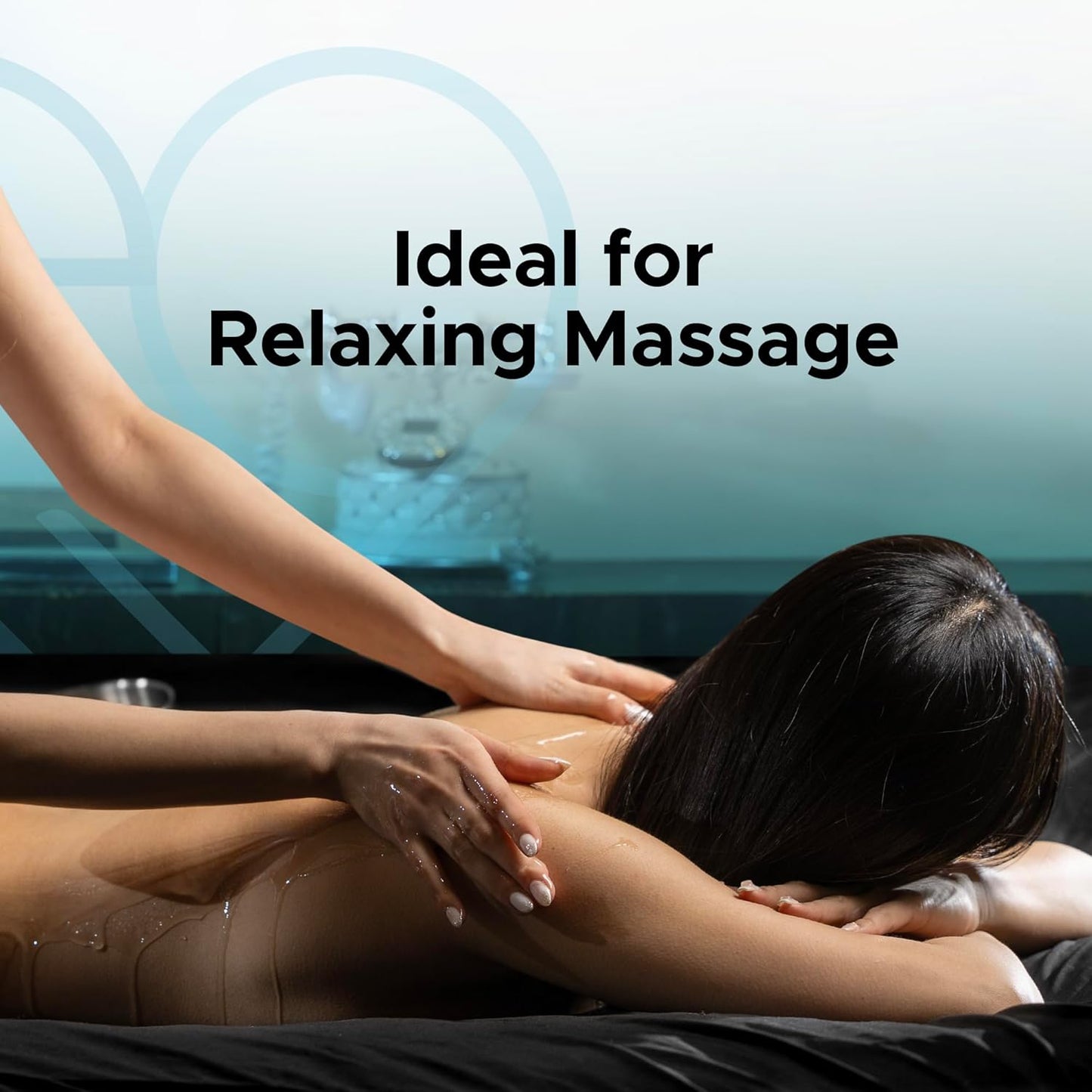 Black Waterproof Flat Drop Sheet (59”x59”), Mattress Topper, Protector Cover, Safe with Oil, Water-Based, & Silicone-Based Massage Products, Hypoallergenic, Noiseless, Machine Washable