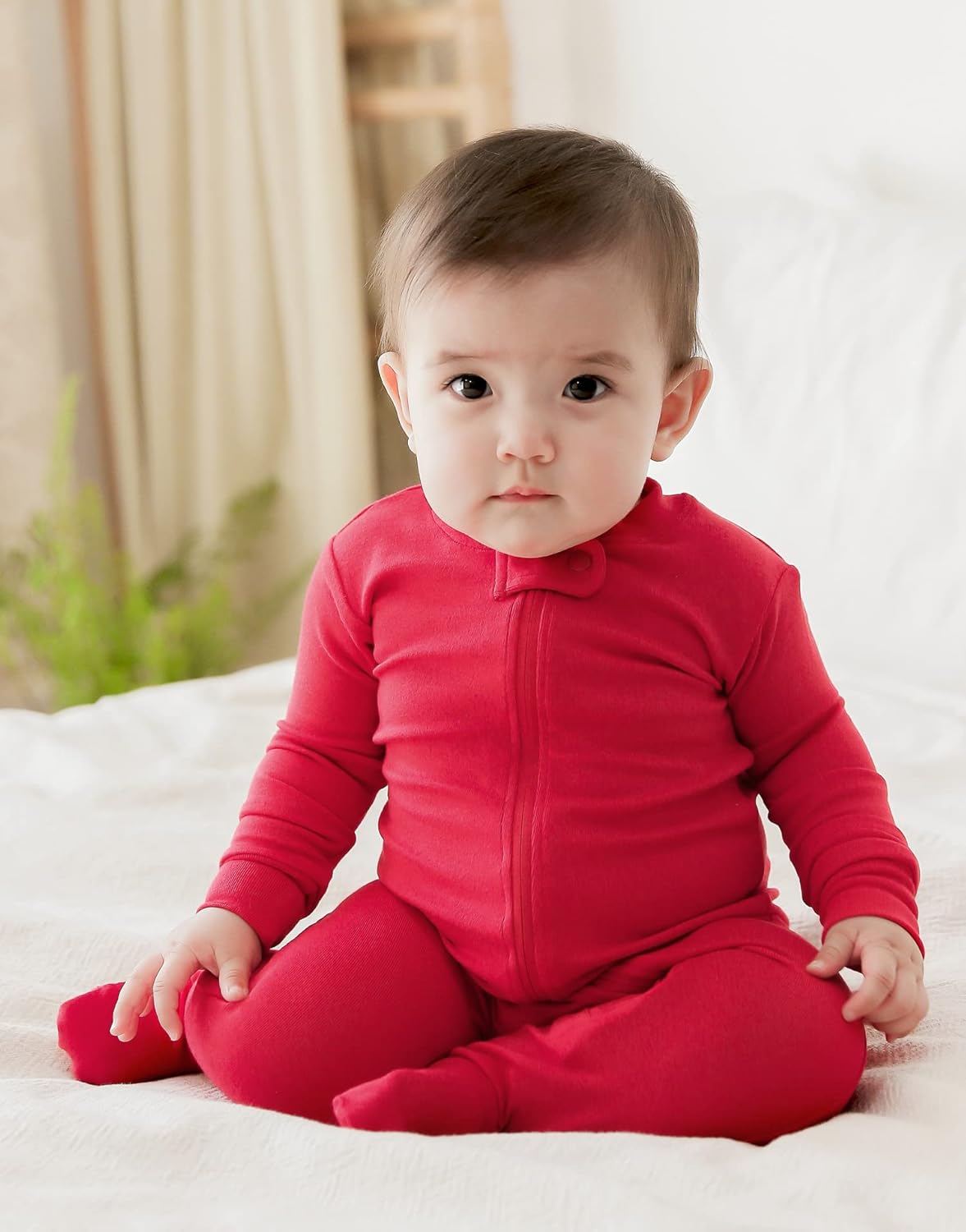 VAENAIT BABY Infant Toddler Boys Girls Footed One-Piece Sleep and Play Premium Modal Pajamas 1-2 Pieces