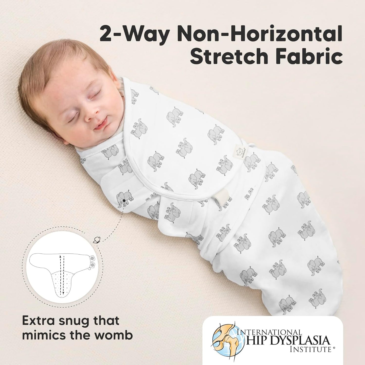 3-Pack Organic Baby Swaddle Sleep Sacks - Swaddles for Newborns, Infant 0-3 Months, Baby Girls, Boys, Soft & Snug Newborn Sleep Sack, Nursery Swaddling Blankets (The Wild 2)