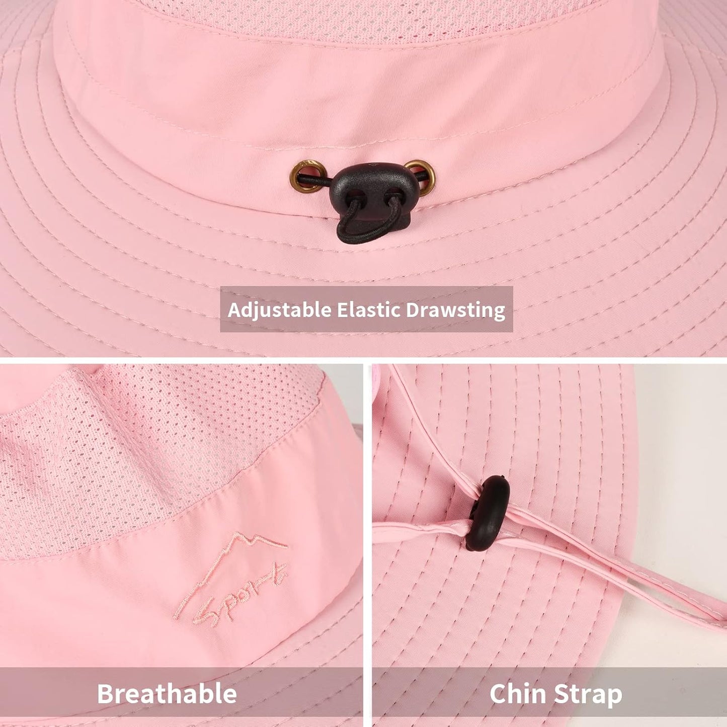 Sun Hats for Men Women Fishing Hat UPF 50+ Breathable Wide Brim Summer UV Protection Hat