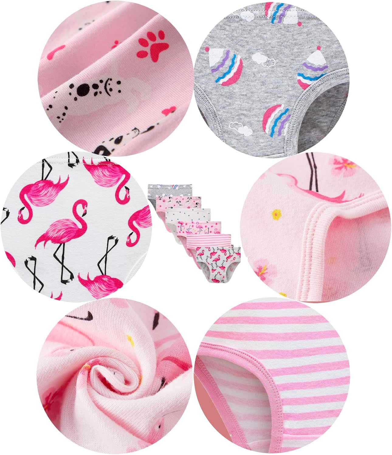 Barara King Little Girls' Soft Cotton Underwear Toddler Undies Kids panties