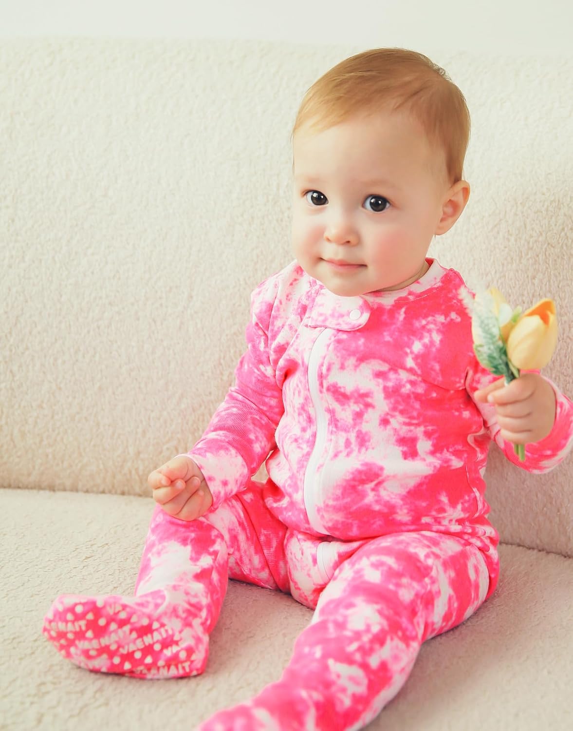 VAENAIT BABY Infant Toddler Boys Girls Footed Pajamas One-PIece Romper Sleep and Play 0M-2T