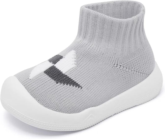 Eashi Baby Boy Girl Non-Skid Indoor Infant Walking Shoes Breathable Warm Elastic Sock Shoes with Memory Sole Protect Toes Outdoor Sneakers