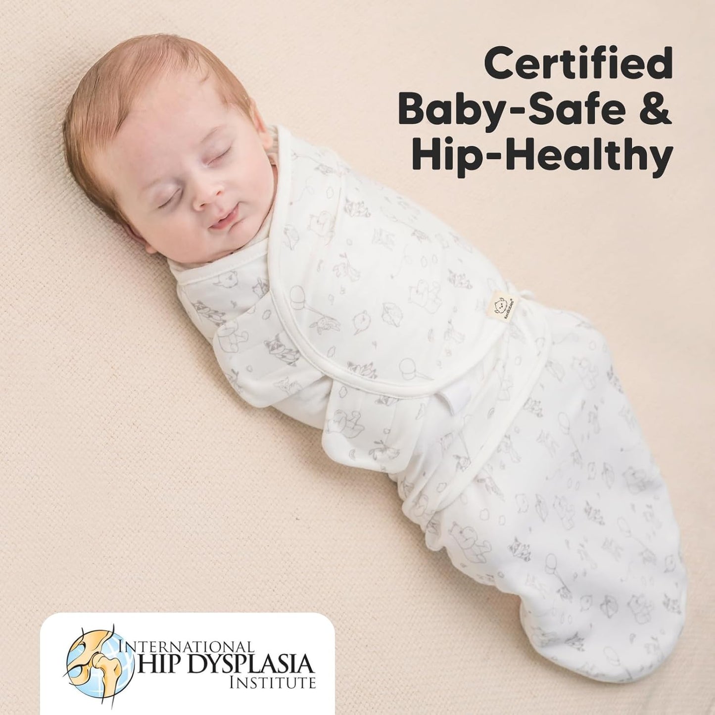 Baby Swaddle Sleep Sacks with Zipper - 3-Pack Swaddles for Newborns 0-3 Months, Infant, Baby Girls, Boys, Soft & Durable Newborn Sleep Sack, Easy Diaper Change Swaddling Blanket (Aspire)