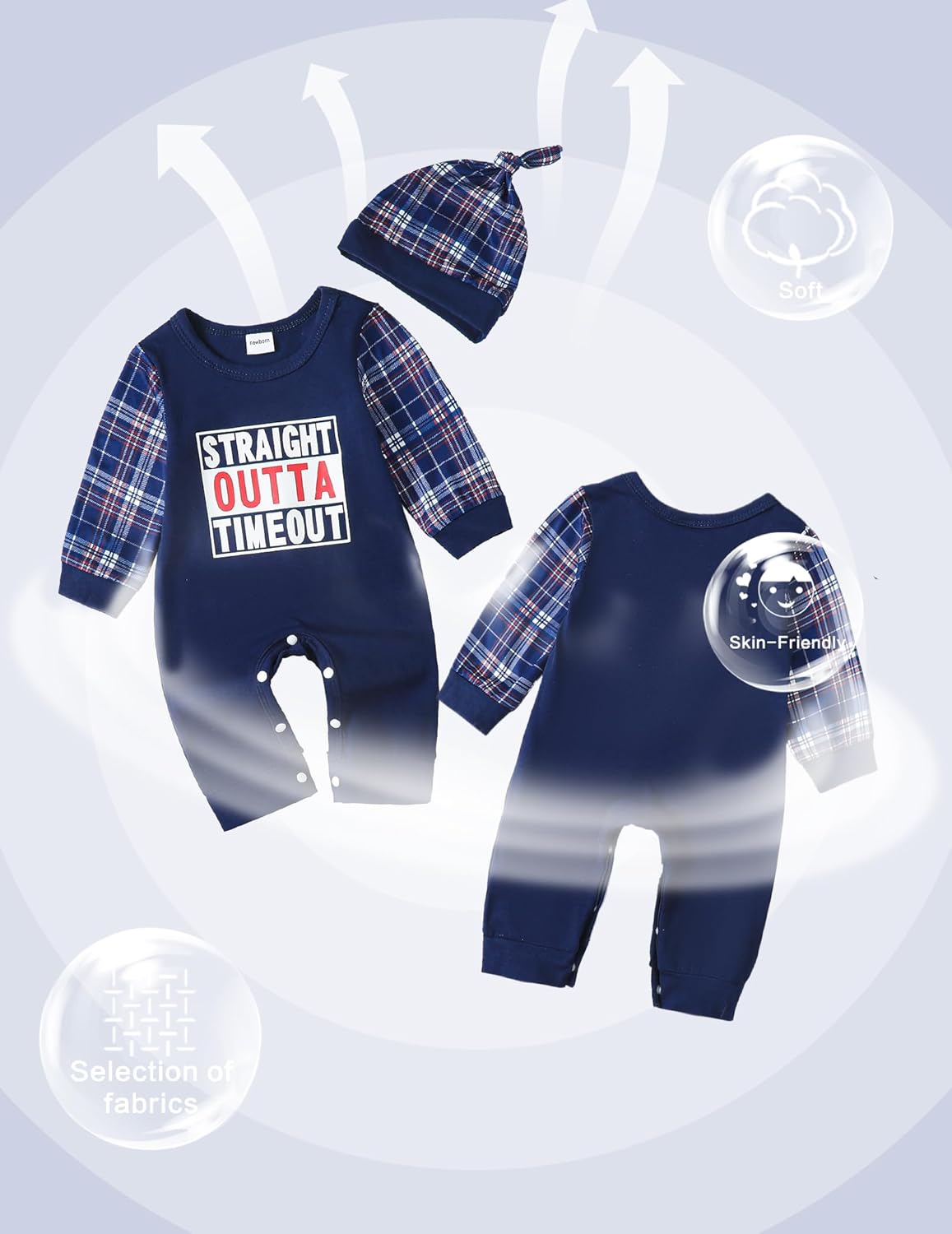 NZRVAWS Baby Boy Clothes Preemie Infant Boy Bear Outfits Jumpsuit Bodysuit Letter Print Romper
