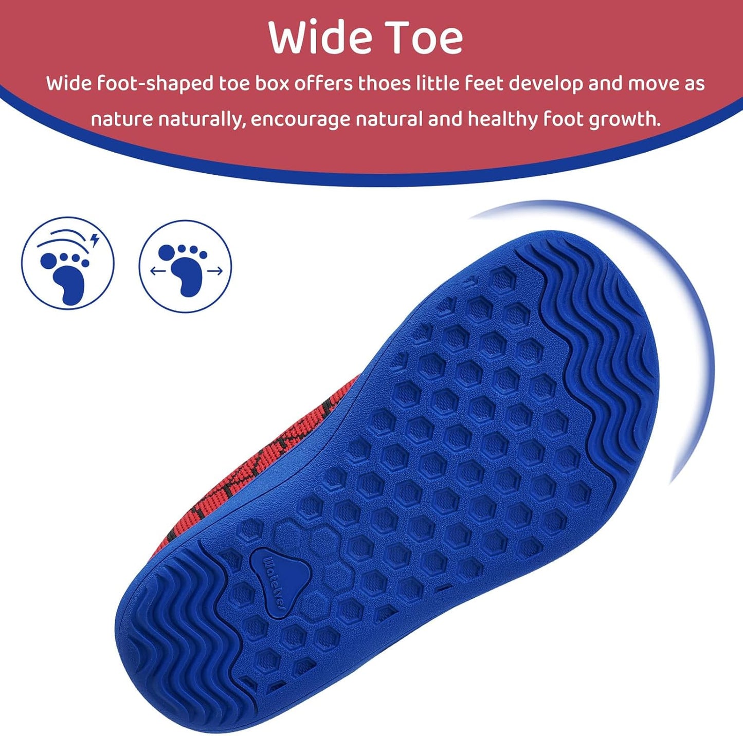 WateLves Toddler Little Kids Wide Barefoot Shoes The First Walking Shoes Girls Boys Breathable Zero Drop Minimalist Sneakers with Wide Toe Box Natural to Grow