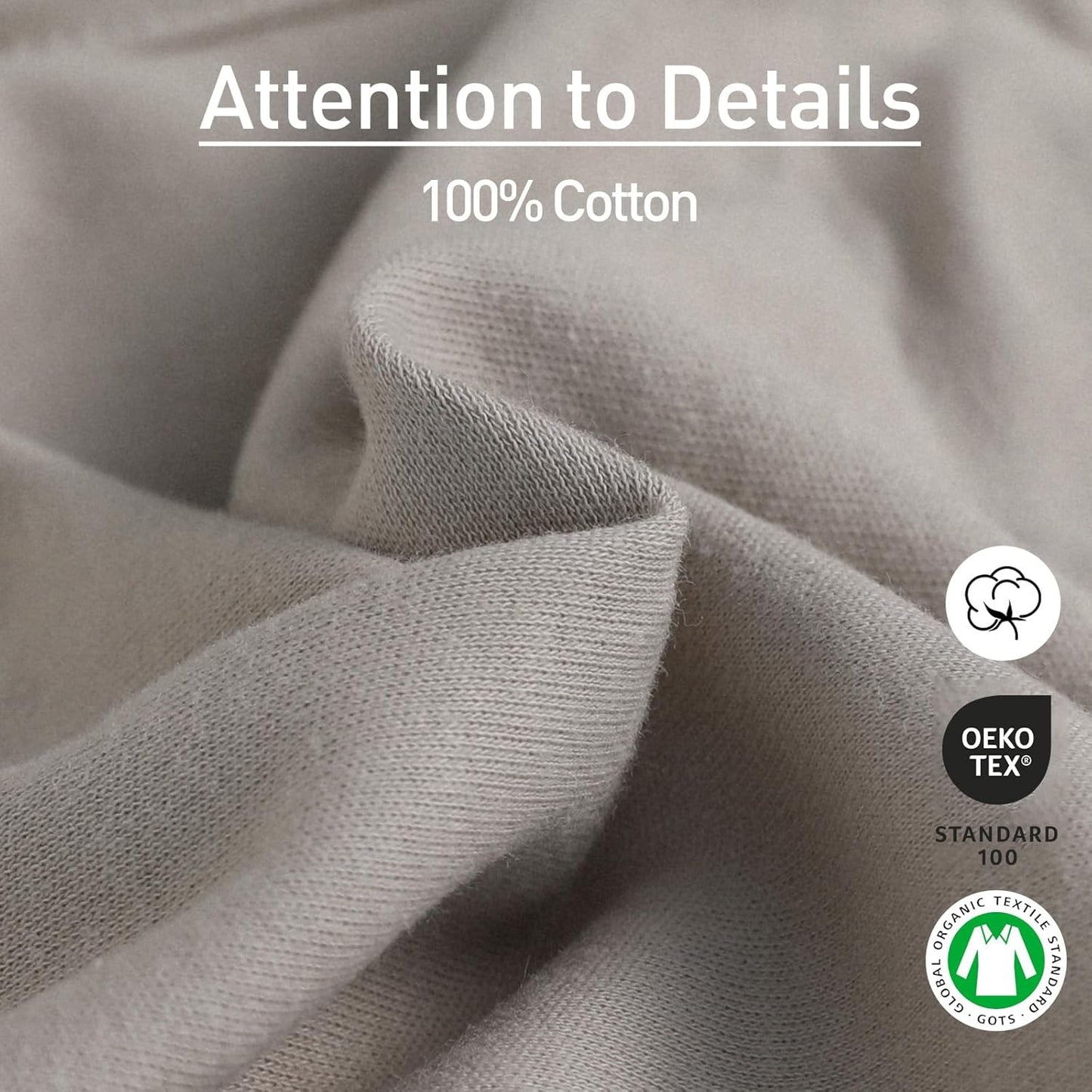 GLLQUEN BABY Organic Swaddle Sleep Sacks for Newborn - Baby Swaddles 0-3 Months, 3-Pack Newborn Swaddling Sack, Gray Stripe & Animal World, Baby Swaddle Blanket Wrap (Small/Medium)