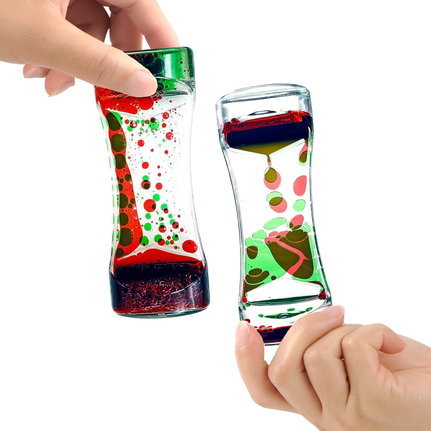 Liquid Motion Bubbler Timer Desktop Toy, 10 Pack Mix Bubblers Timer for Sensory Play Toys for Activity, Relaxing, Anxiety, Autism, ADHD Office Home