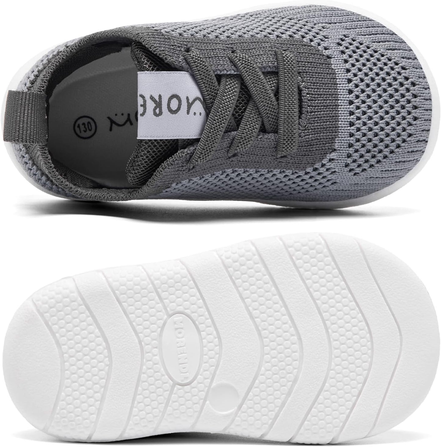 MORENDL Toddler Shoes Baby Walking Sock Shoes Infant Sneakers 0-4 Years Boy Girl Barefoot Tennis Shoe Non-Slip Brethable