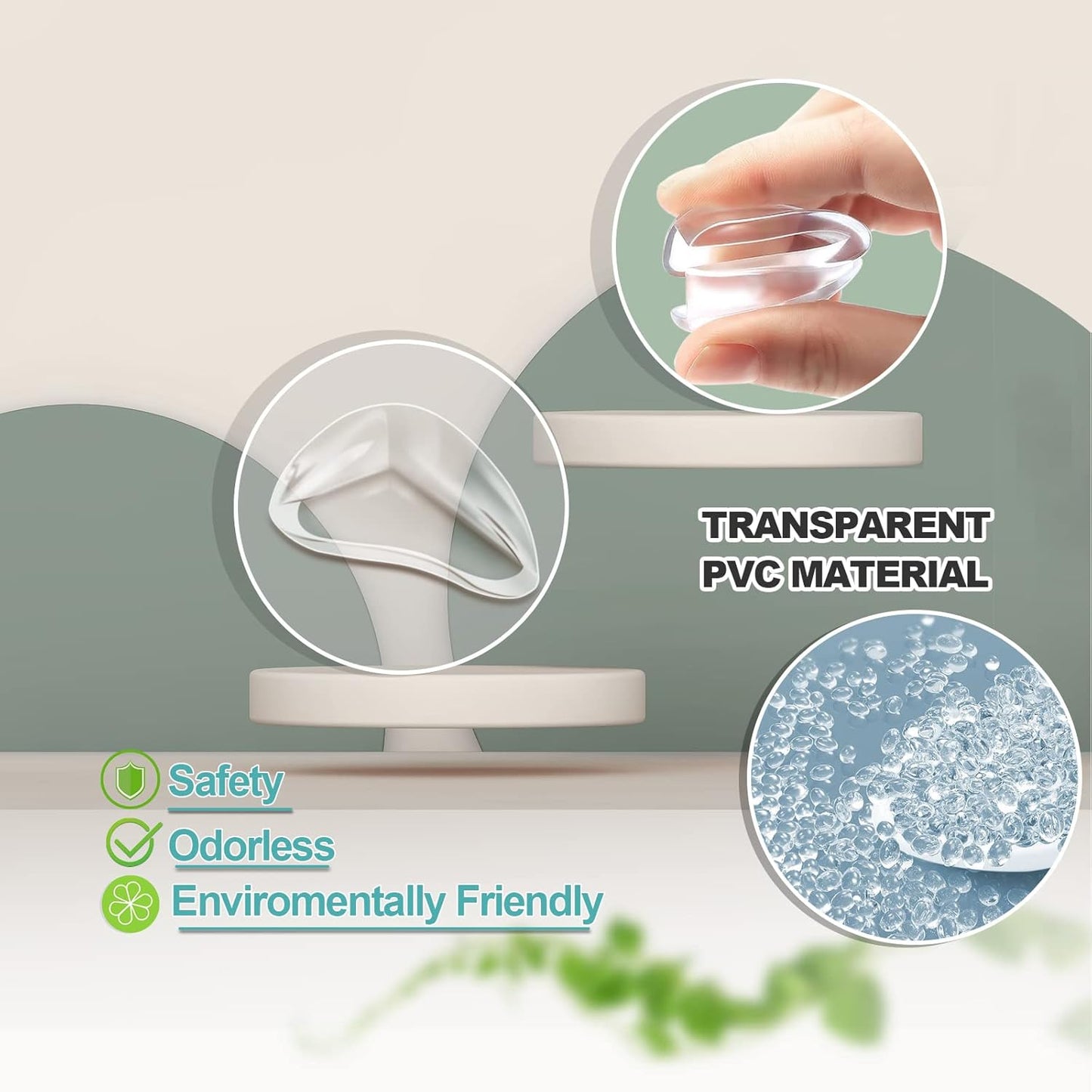 12 Pack Corner Protector Baby Clear Corner Guards Sharp Corner Cover Bumper Stop Head Injuries Tables, Furniture & Sharp Corners Baby Proofing