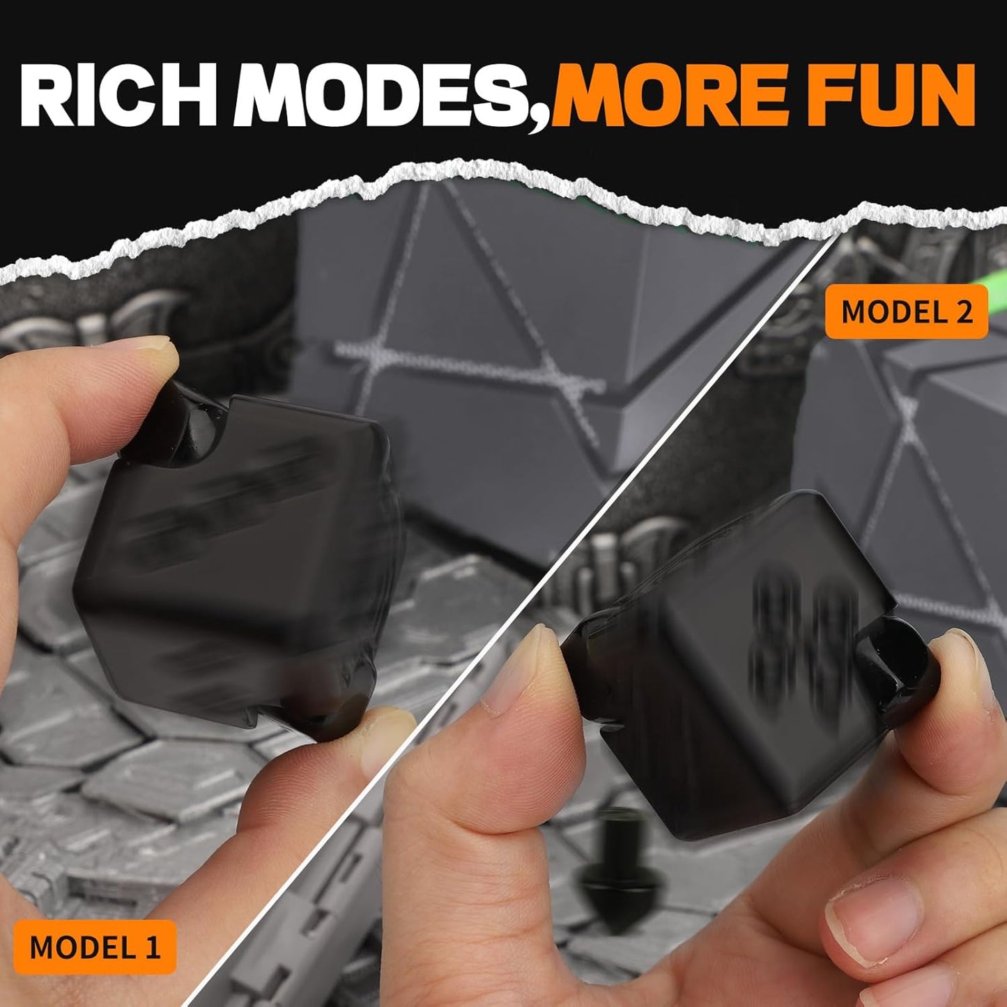 Cool Dice Infinity Cube Fidget Spinner Toy for Kid Adult, 2-in-1 Metal Fidget Block, Finger Gyro Toy, Magnetic Desktop Toy Gift for Men Father Boy (Black)