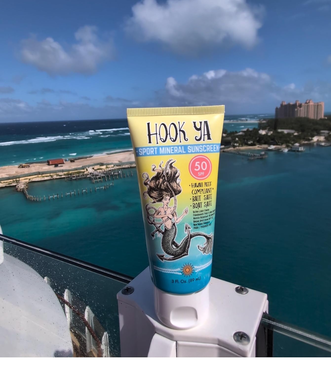 Hawaii Reef Compliant, Non-Nano Mineral Sunscreen 3oz Travel Size, (2) Pack 6oz Total, UVA/UVB Protection, Octinoxate-Oxybenzone Free, No Fragrance, PABA-Paraben free, Made in USA