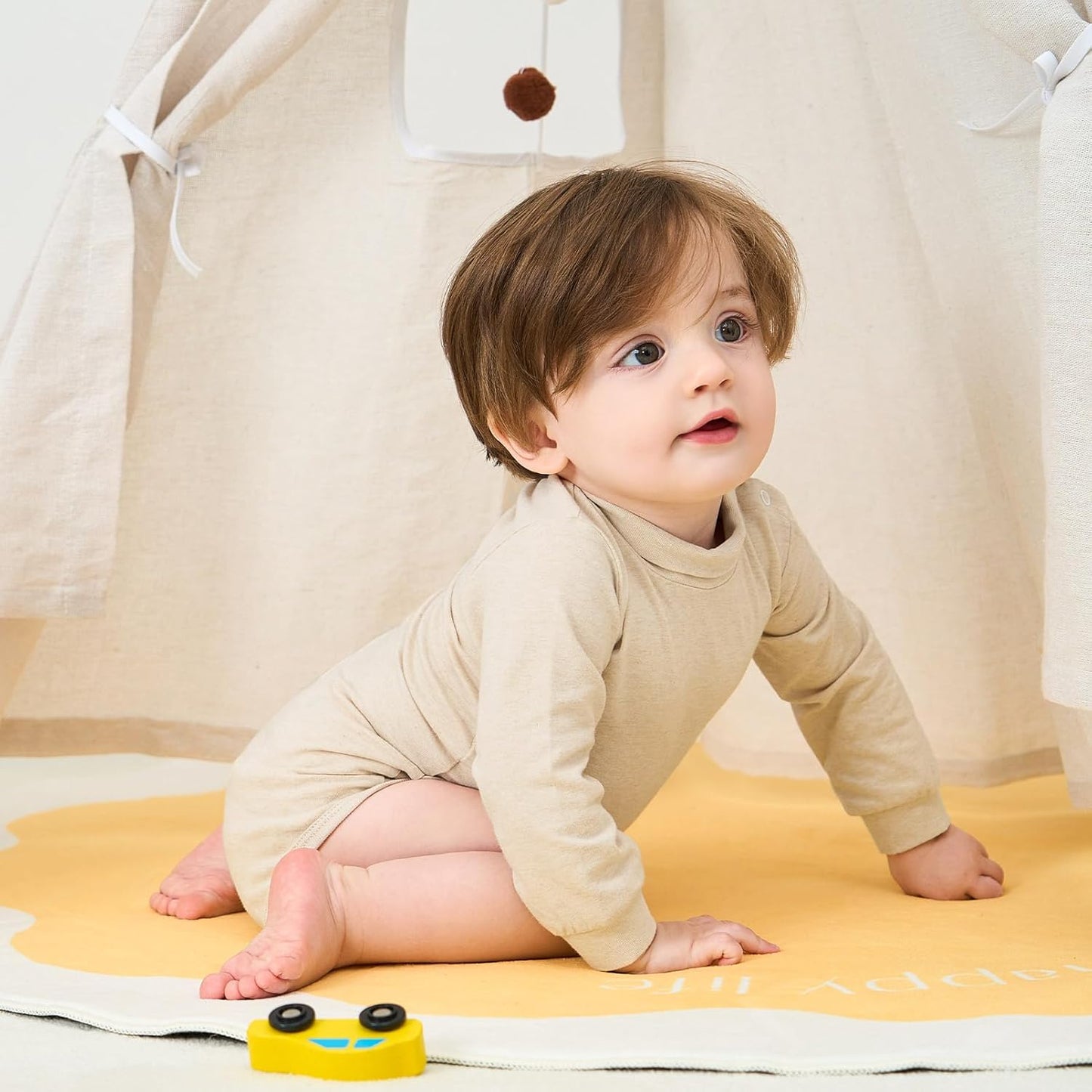 pureborn Baby Boys Girls Bodysuit Super Soft Cotton Romper 0-24 Months