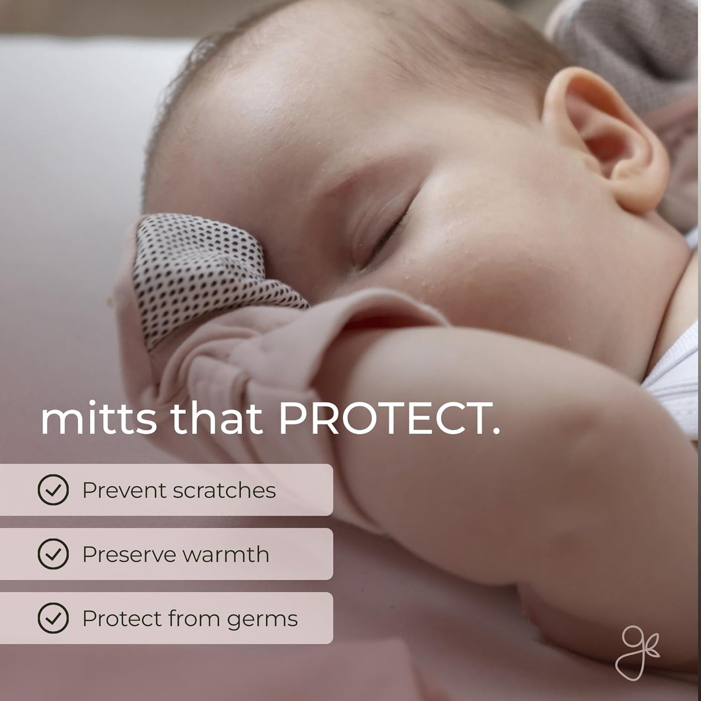 goumikids Viscose Made from Bamboo Cotton Anti-Scratch Soft Stay-On Mitts