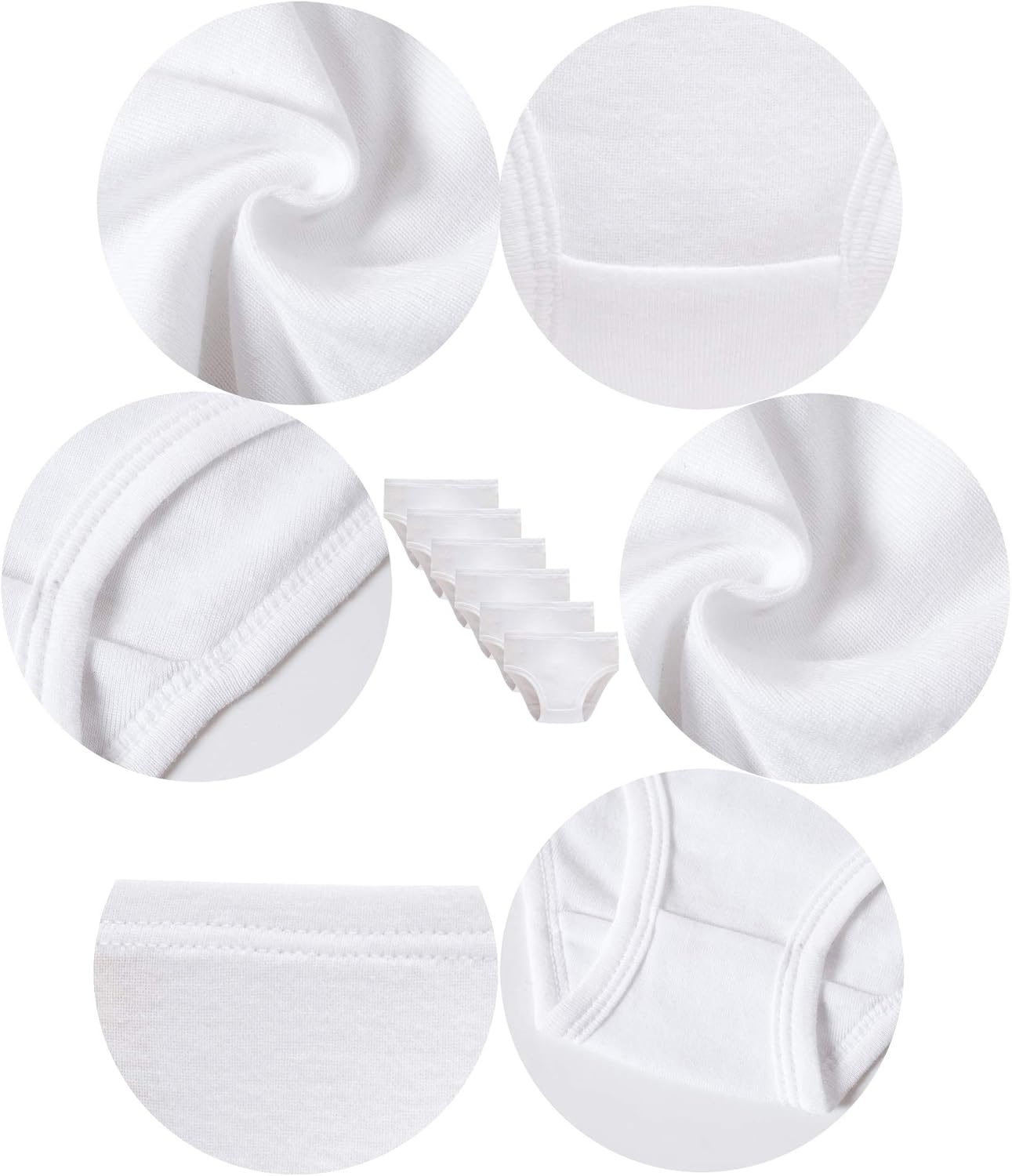 Family Feeling Little Girl Underwear Toddler Panties Big Kids Undies Soft 100% Cotton