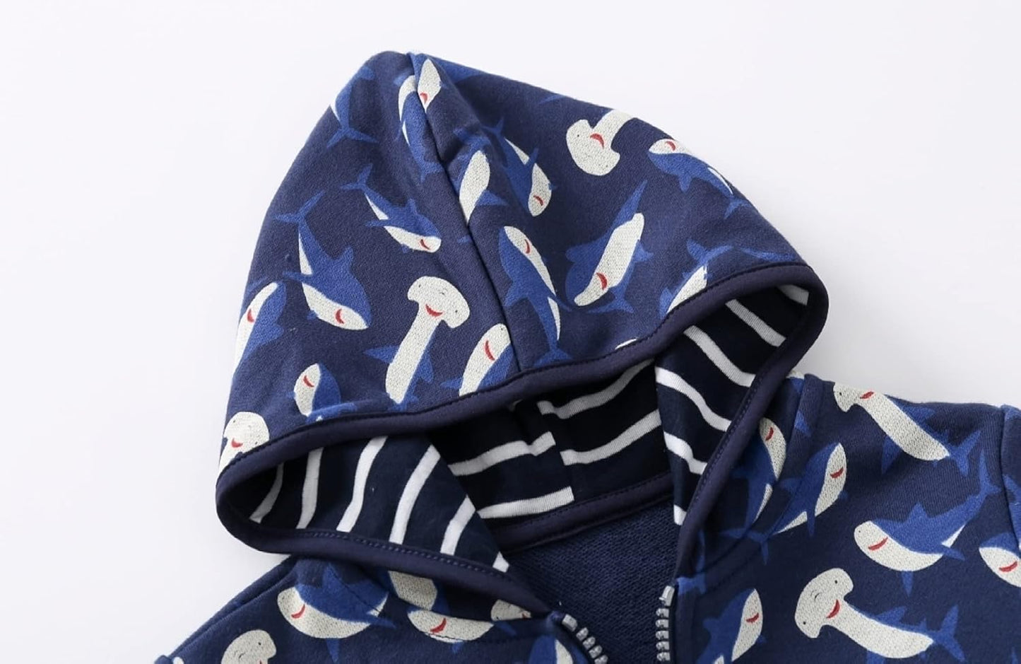 Toddler Boys Full Zip Dinosaur Hoodies Comfortable Sweatshirt