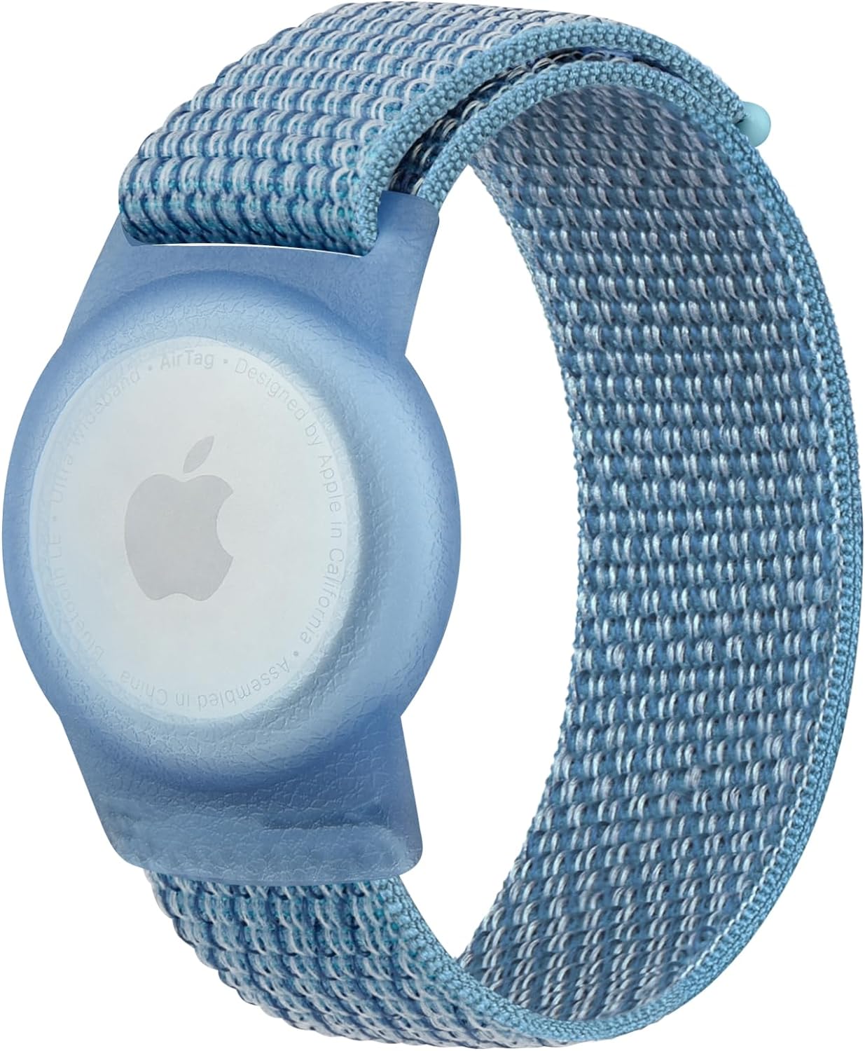 Vancle Kids Wristband for Apple AirTag, Protective Case for Air Tag GPS Tracker Holder with Nylon Bracelet, Adjustable Anti Lost Watch Band for Toddler Baby Children Elders