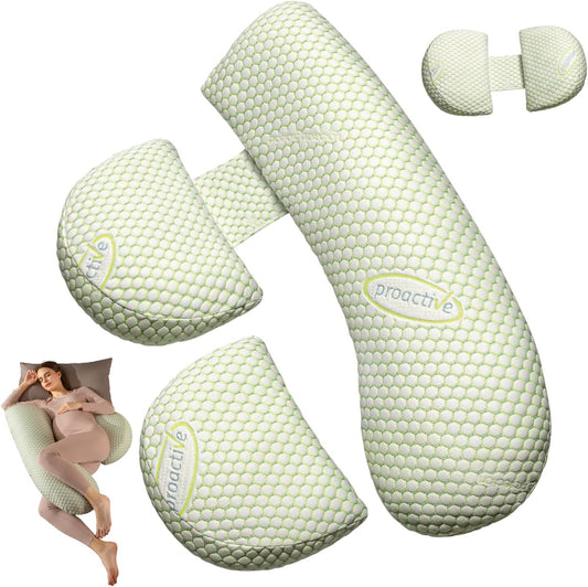 Pregnancy Pillows for Sleeping, Pregnancy Must Haves Body Pillow, Maternity Body Pillow for Adults, Support for Back, Legs, Belly, HIPS