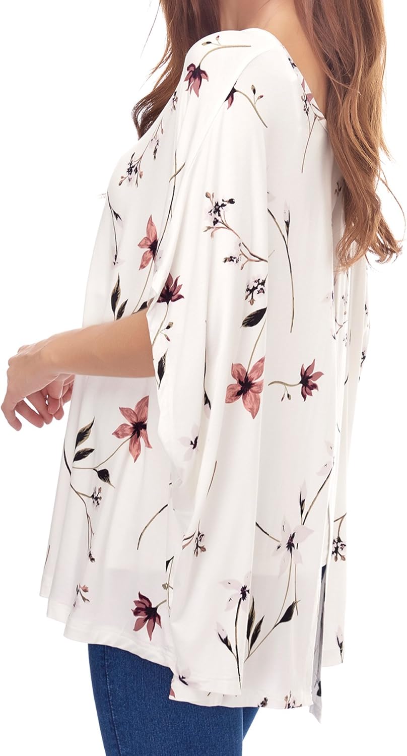 Smallshow Women's Nursing Top Maternity Poncho for Breastfeeding