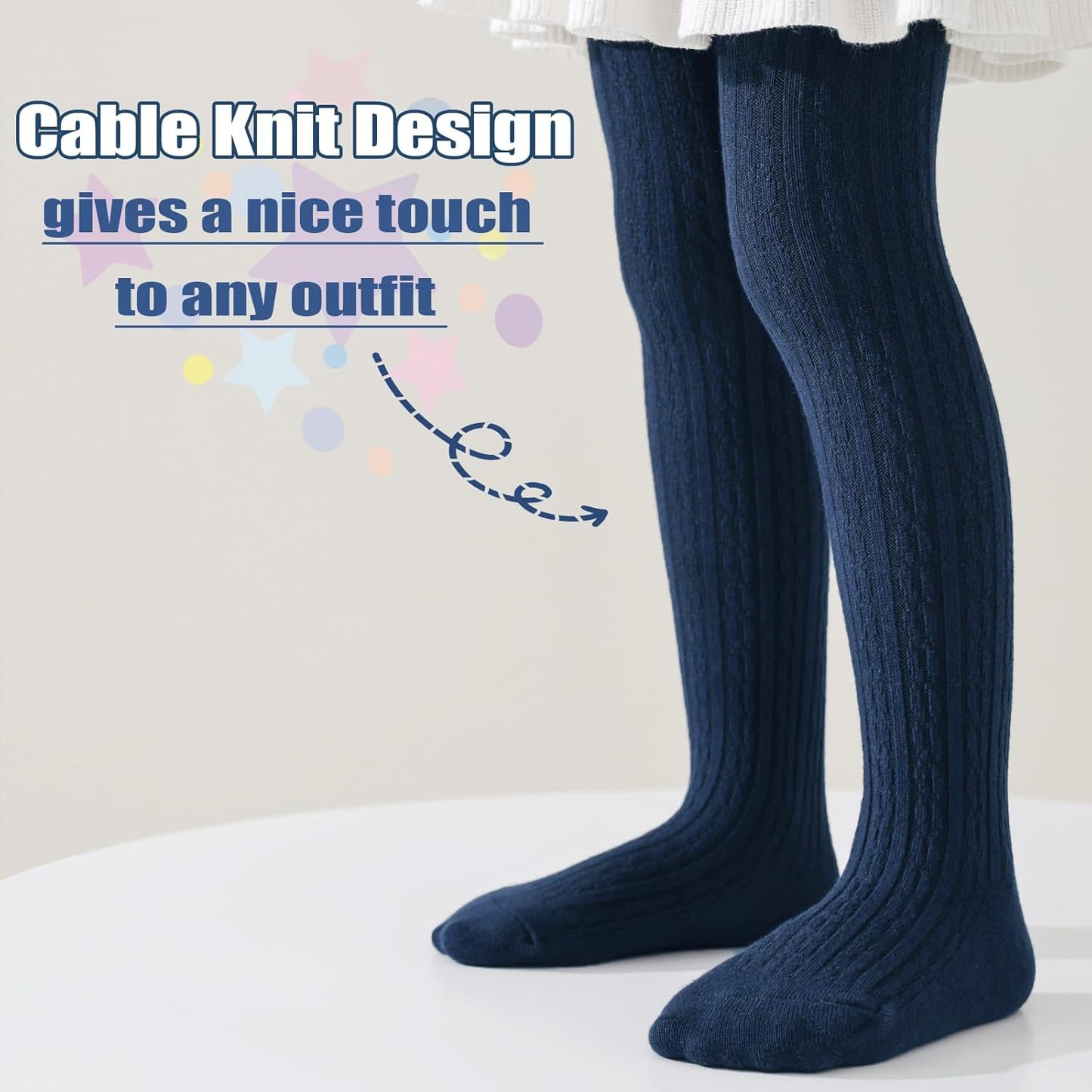 Mini angel Baby Tights Toddler Cable Knit Tights Cotton Warm Leggings Pantyhose Soft Stockings