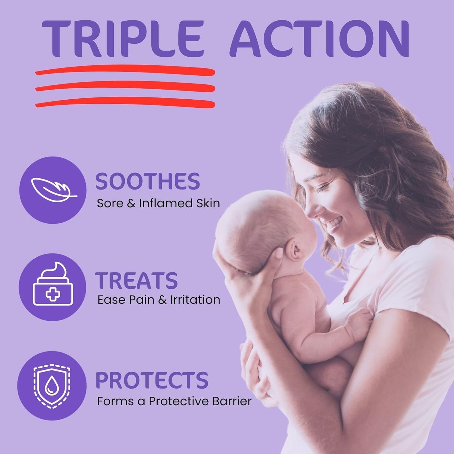 Sudocrem Diaper Rash Cream for Baby's Skin, Triple Action Diaper Rash Paste that Soothes, Treats and Protects, 15.29% Zinc Oxide Cream - 8.8oz (250g)