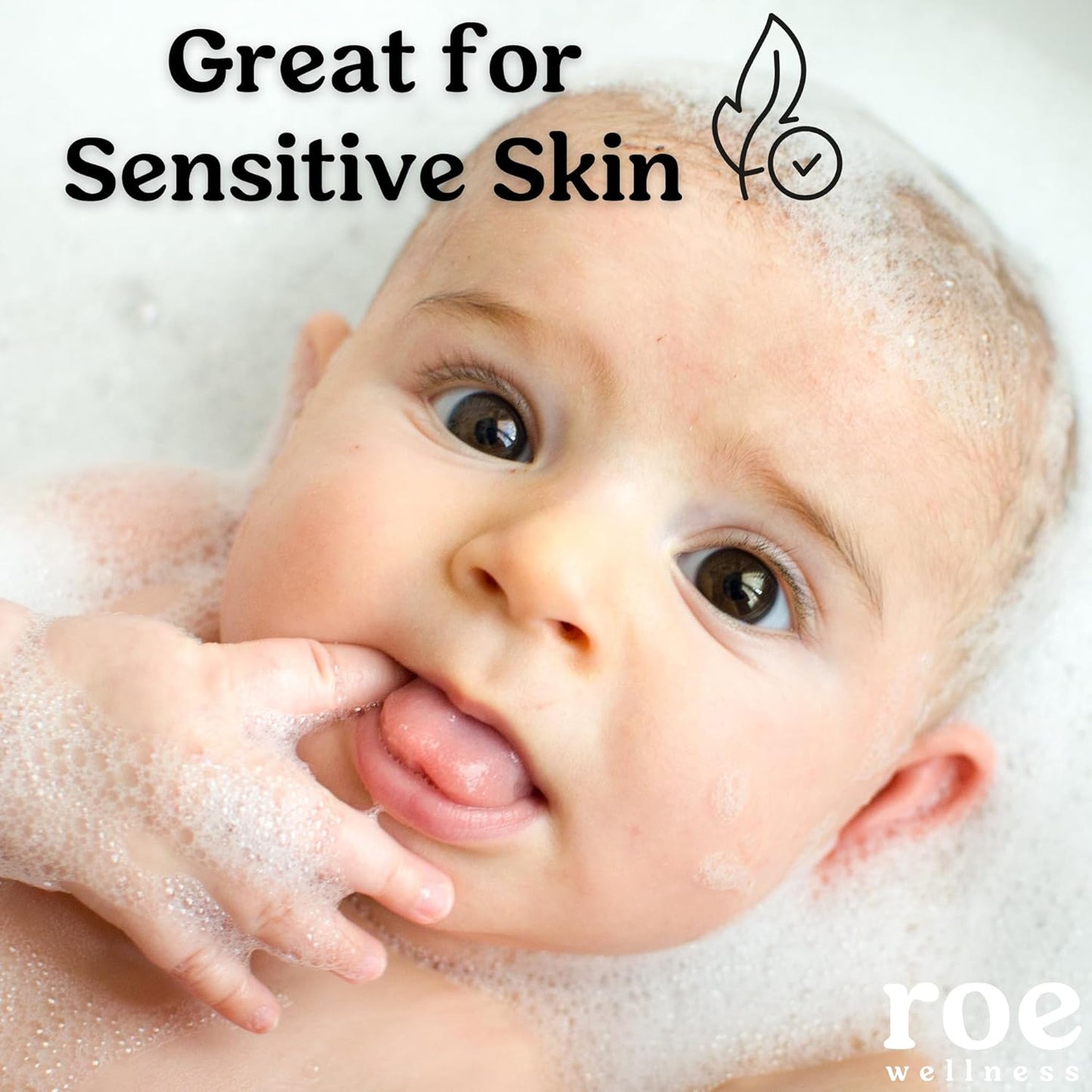 Roe Wellness- Toddler & Baby Body Wash & Shampoo Moisturizing Clean Ingredients | Suitable for Sensitive Skin, Fragrance-Free, Natural Vanilla Scent, Fresh Cleaning | 9.4 fl oz.
