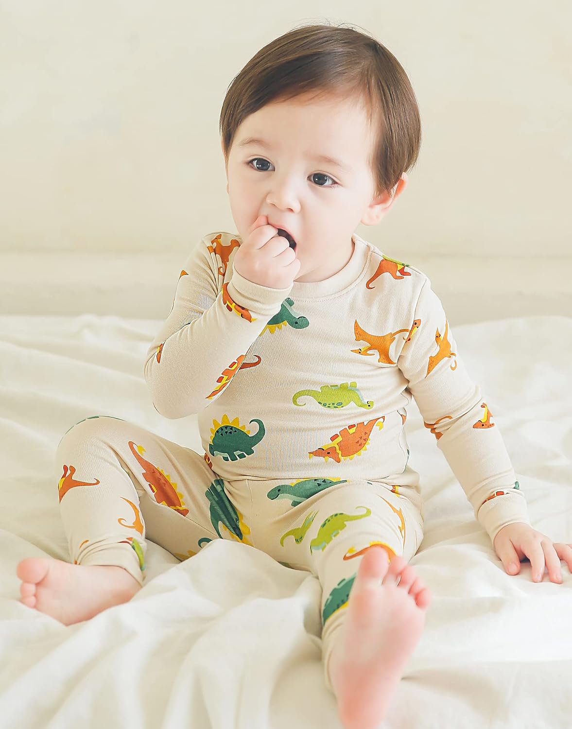 VAENAIT BABY 6M-12Y Kids Unisex Girls & Boys Soft Comfy Modal Tencel Sleepwear Pajamas 2pcs or 4pcs Set