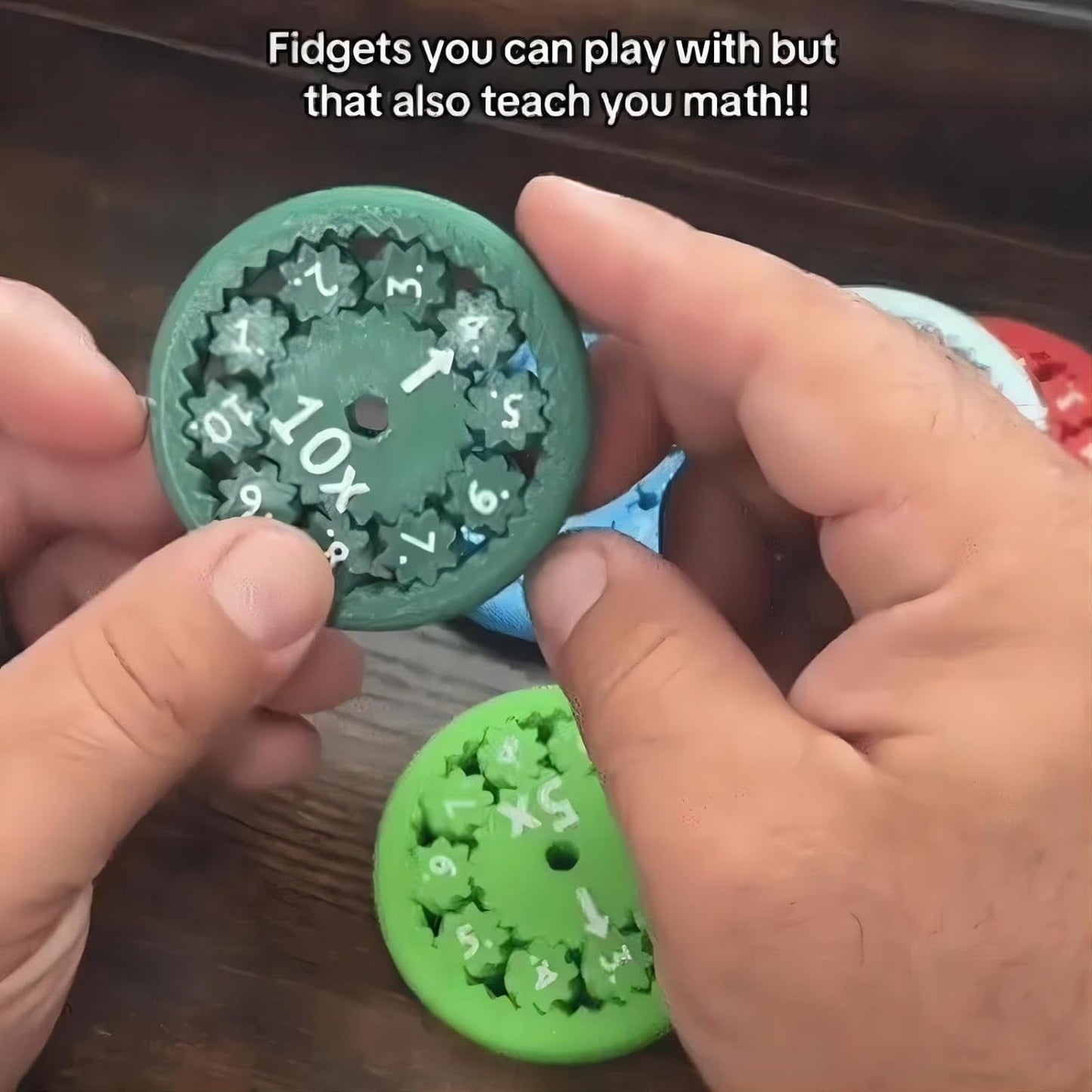 Math Fidget Spinner, Numbers Division and Multiplication Game, Math Learning, Kindergarten, Home School, Classroom
