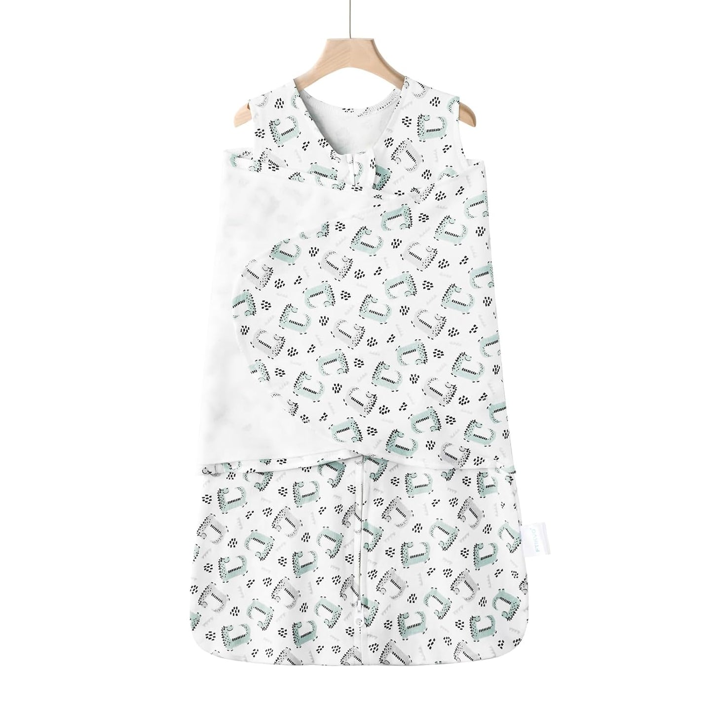 Swaddle-Blanket Baby Girl & Boy Swaddles Newborn Infant Transition 100% Cotton Wrap Blankets, 3-Way Adjustable Wearable Blanket, TOG 1.0 (Little Monster, 3-6 Month)