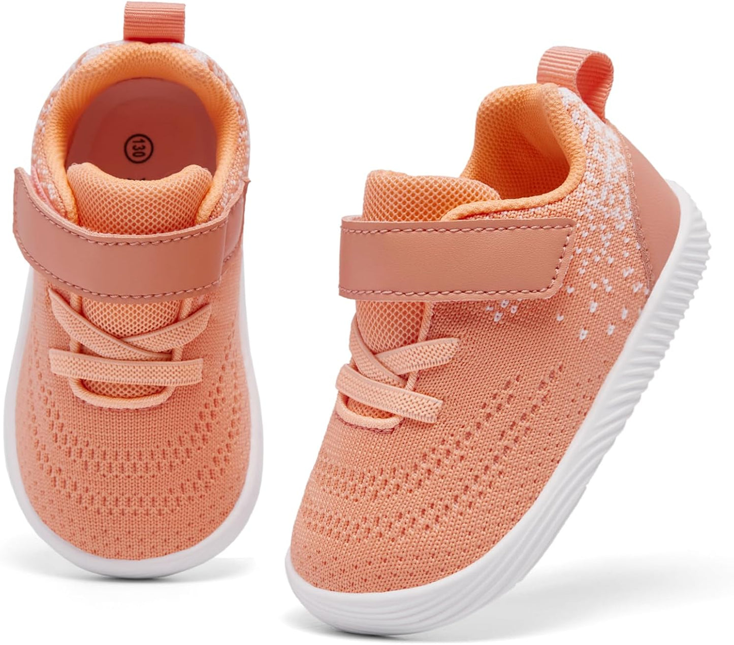 MORENDL Toddler Sneakers Baby Boys & Girls Barefoot Shoes Lightweight Breathable Walking Running Tennis Athletic Sport Shoes