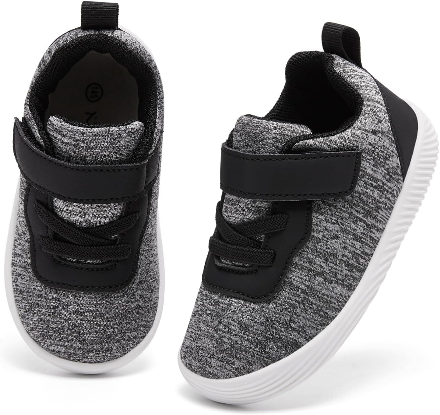 MORENDL Toddler Sneakers Baby Boys & Girls Barefoot Shoes Lightweight Breathable Walking Running Tennis Athletic Sport Shoes