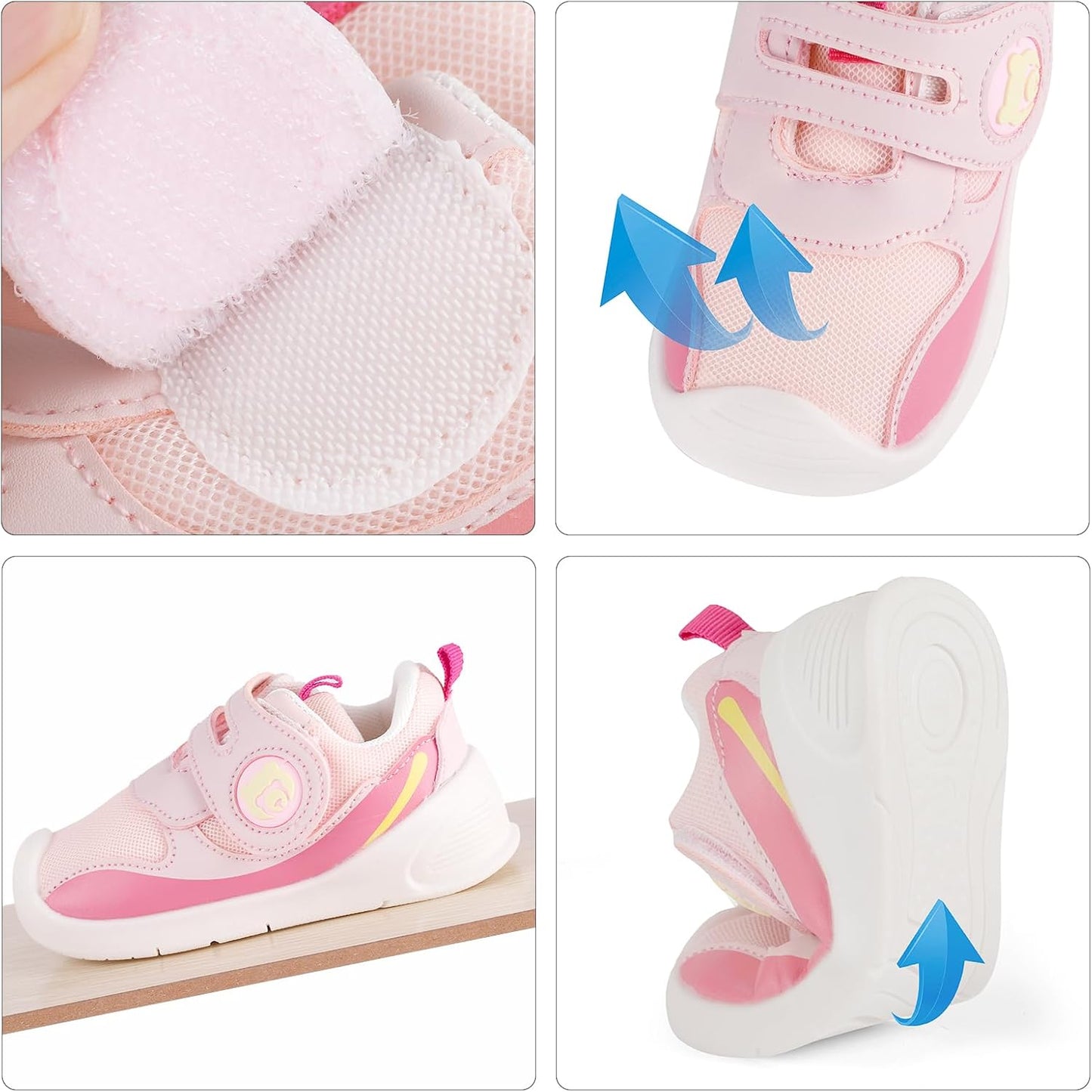 Baby Shoes Boys Girls First Walkers Cute Animals Toddler Sneakers Prewalkers Rubber Sole