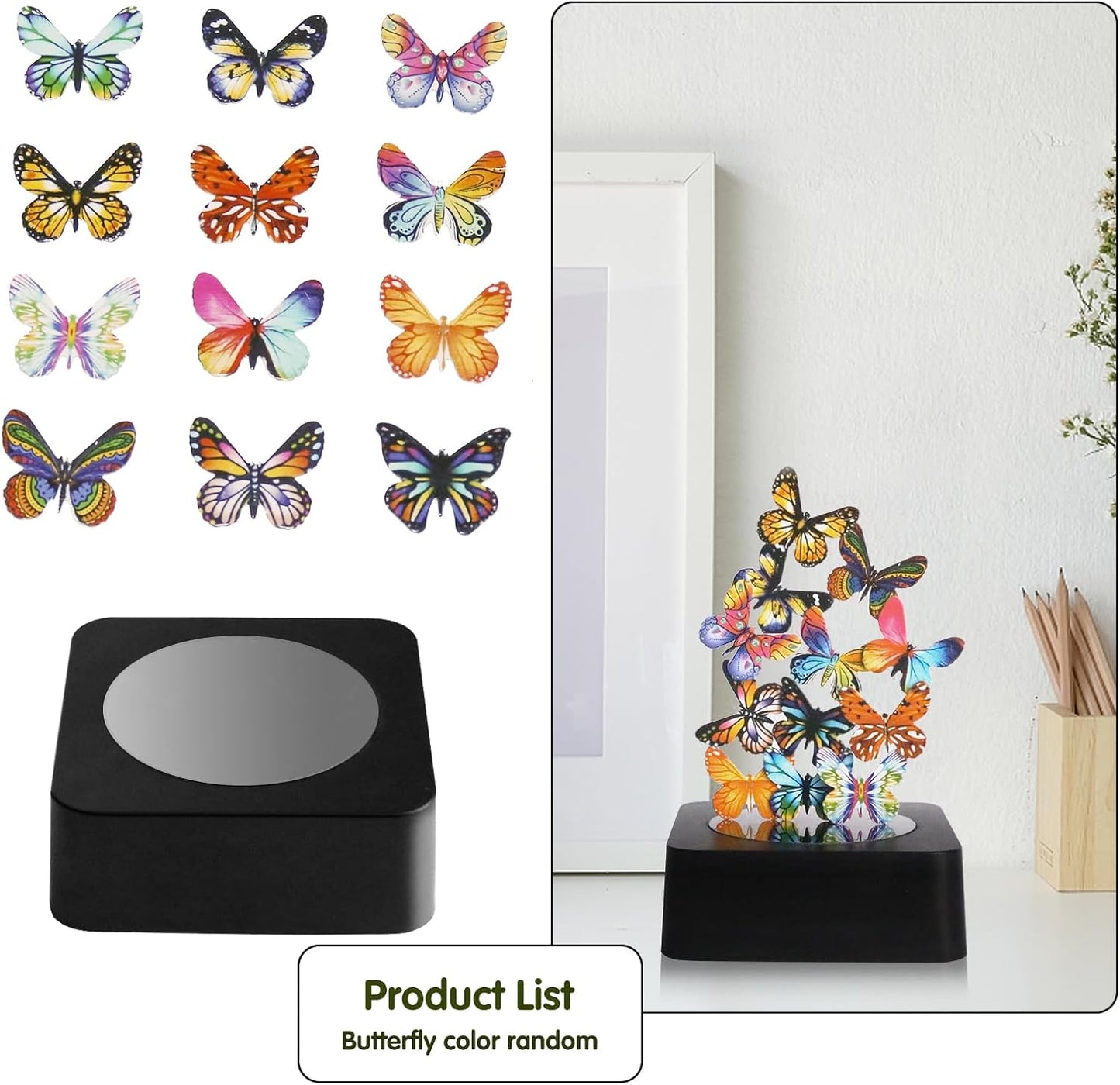 Desk Toys for Office for Adults Desktop Magnetic Butterflies Sculpture Desk Decorations for Women Office