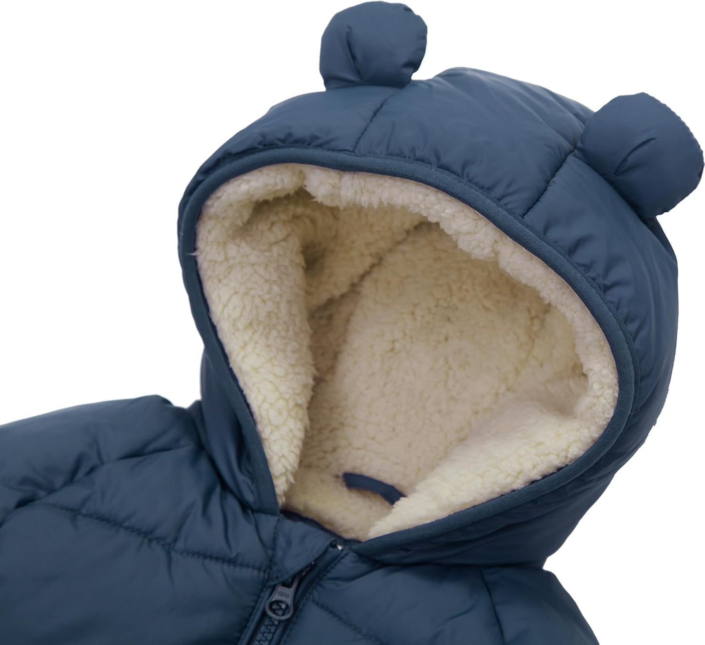 Rokka&Rolla Baby Boys' Water-Resistant Sherpa Fleece Lined Puffer Jacket Winter Coat for Newborn Infants Toddler