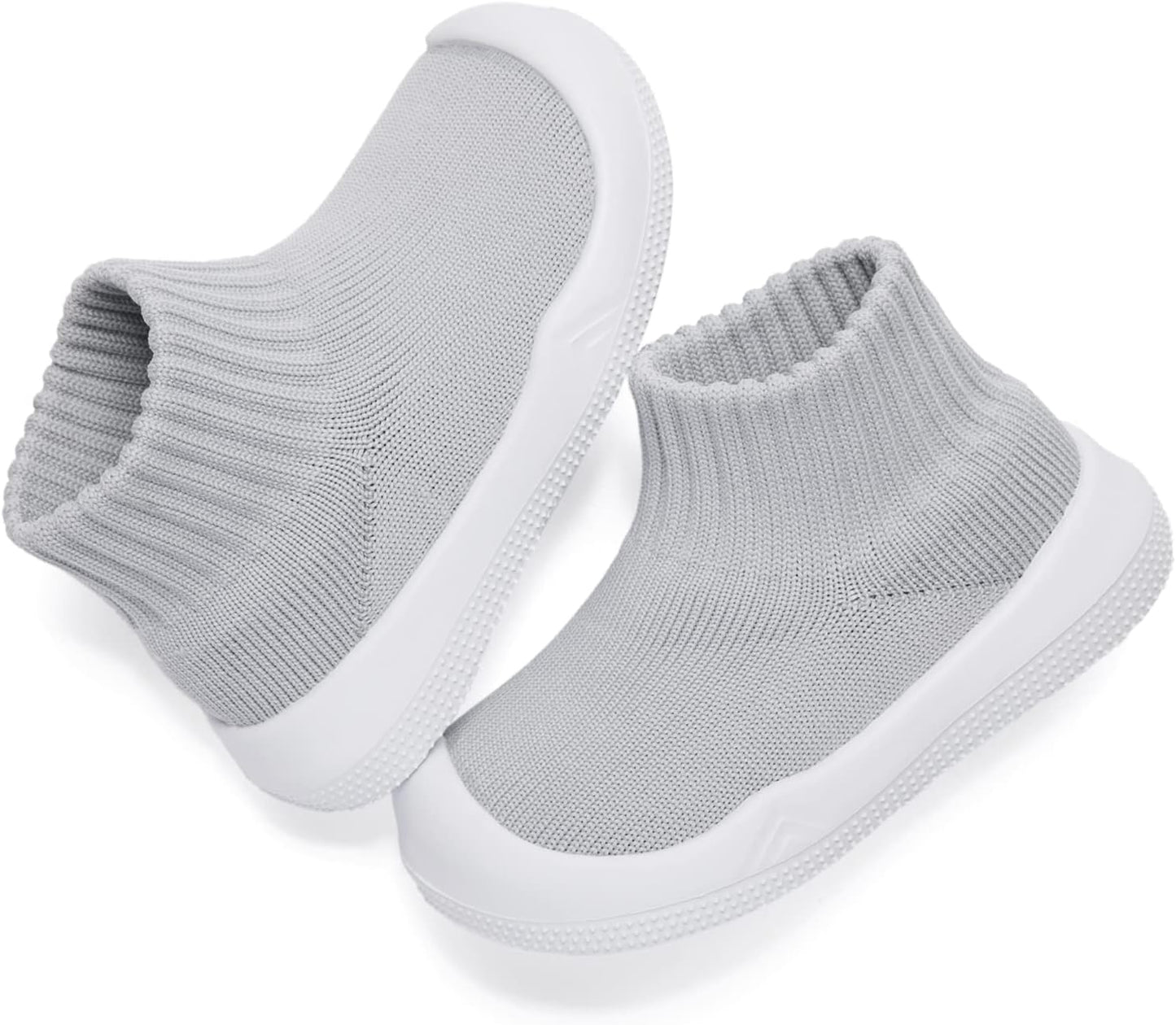 Eashi Baby Boy Girl Non-Skid Indoor Infant Walking Shoes Breathable Warm Elastic Sock Shoes with Memory Sole Protect Toes Outdoor Sneakers