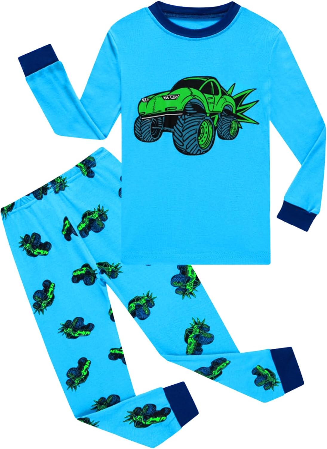 Boys Cotton Pajamas Long Sleeve Toddler Boys Pjs Kids Sleepwear Sets 18months-18years