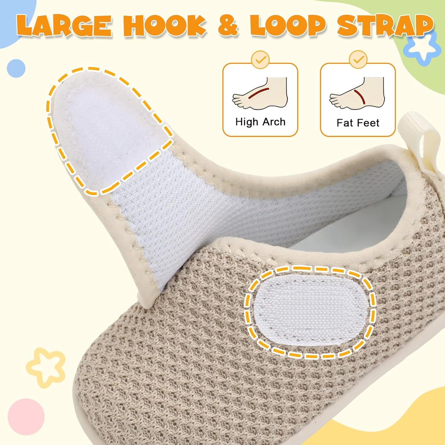 LeIsfIt Baby Shoes Boys Girls First Walking Shoes Non-Slip Infant Sneakers Lightweight Slip-on Crib Sneakers for First Walkers