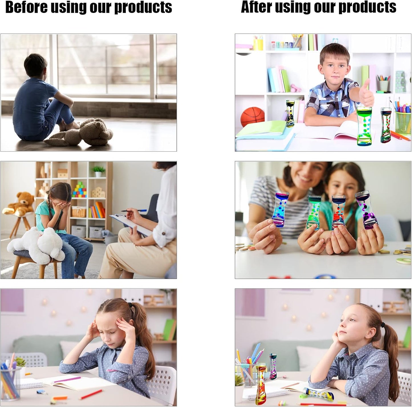 Liquid Motion Bubbler for Kids and Adults Pack of 1 Great Rainbow Series Liquid Bubbler Timer Sensory Fidget Relaxation Stress Relief and Anxiety Relief Relaxing Autism